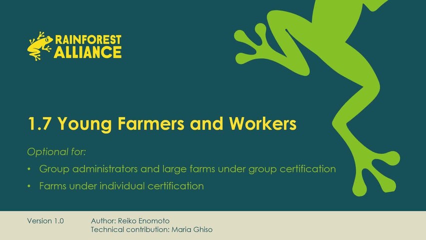 1.7 Young Farmers And Workers