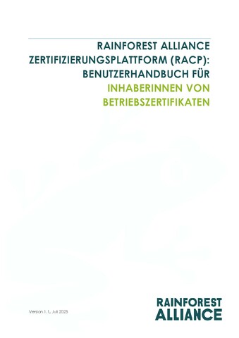 DE - RACP User Manual for Farms - vs1.1 July 2023