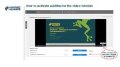 How to activate video subtitles